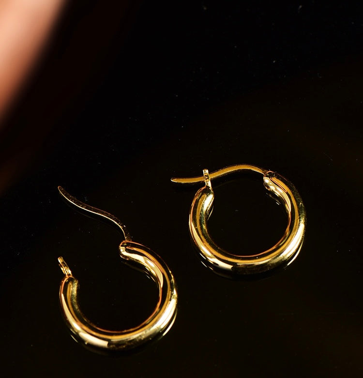 Rolo Round Hoop Earrings