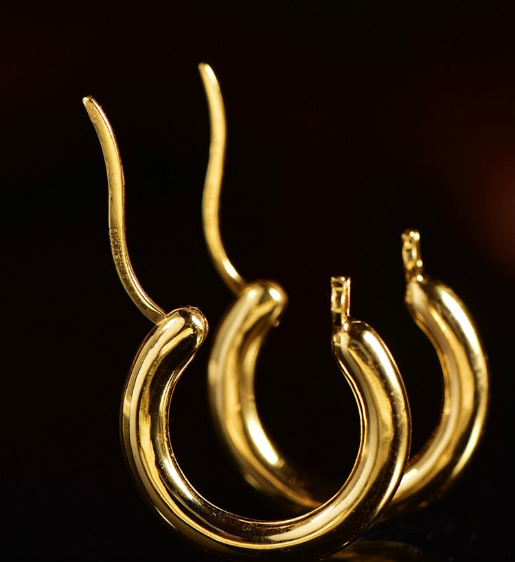 Rolo Round Hoop Earrings