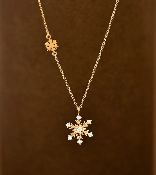 Moissanite Snowflake Necklace