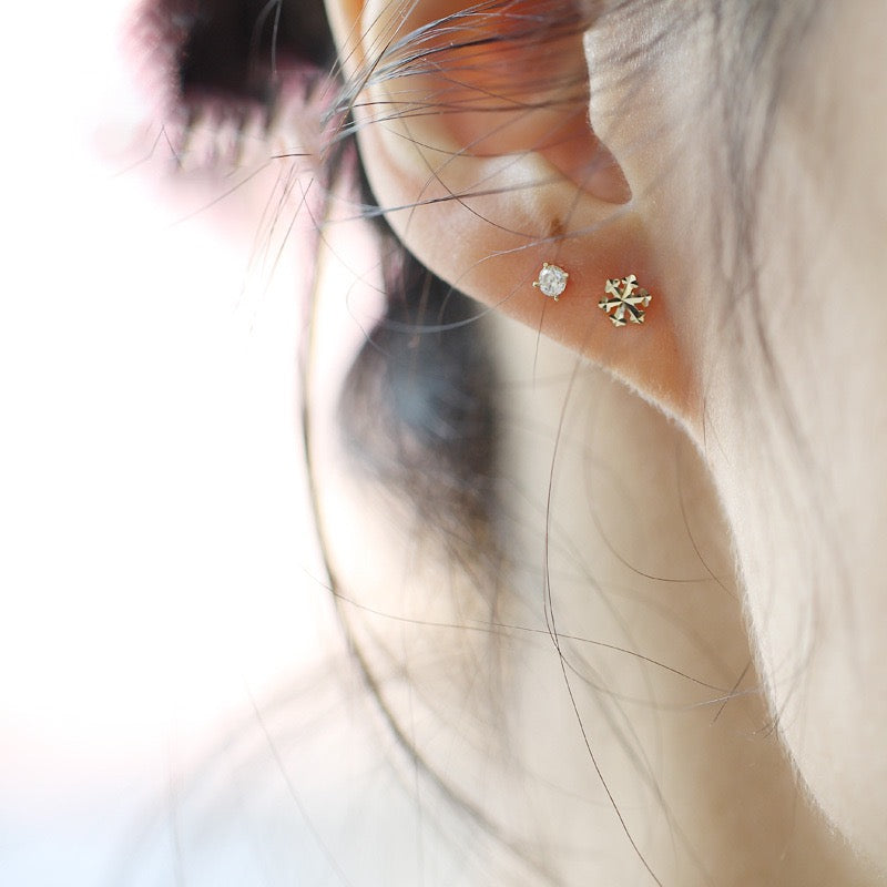 Snowflake Stud Earrings