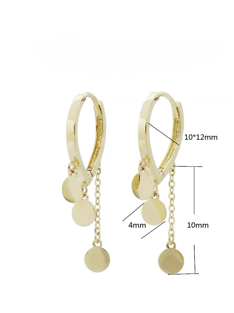 Tiffany Tassel Hoop Earrings