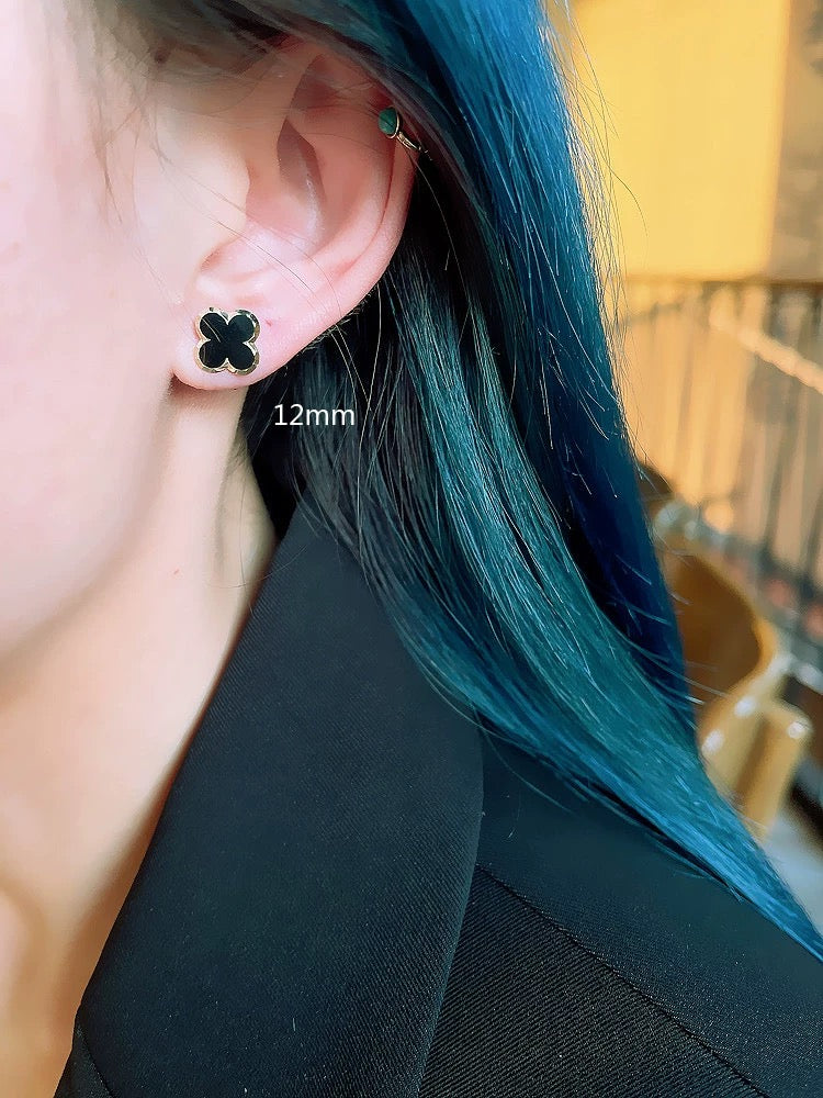 Cut Edge Clover Stud Earrings