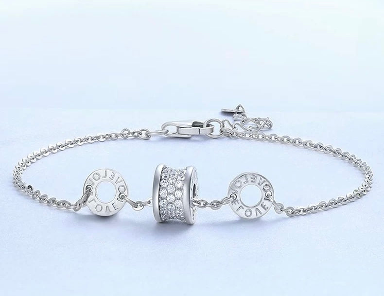 'Love' Rings & Wheel Bracelet