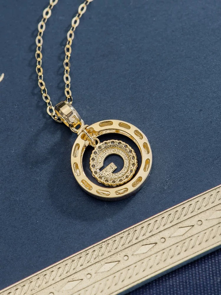 Horoscope G Wheel Charm Pendant