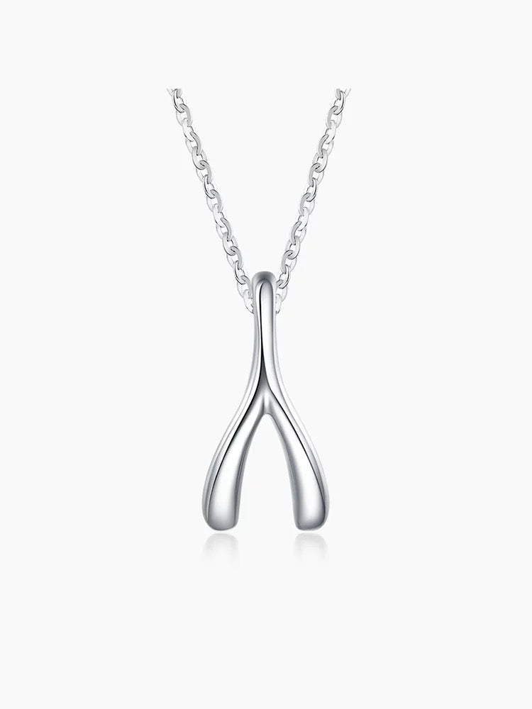 Wishbone Charm Pendant