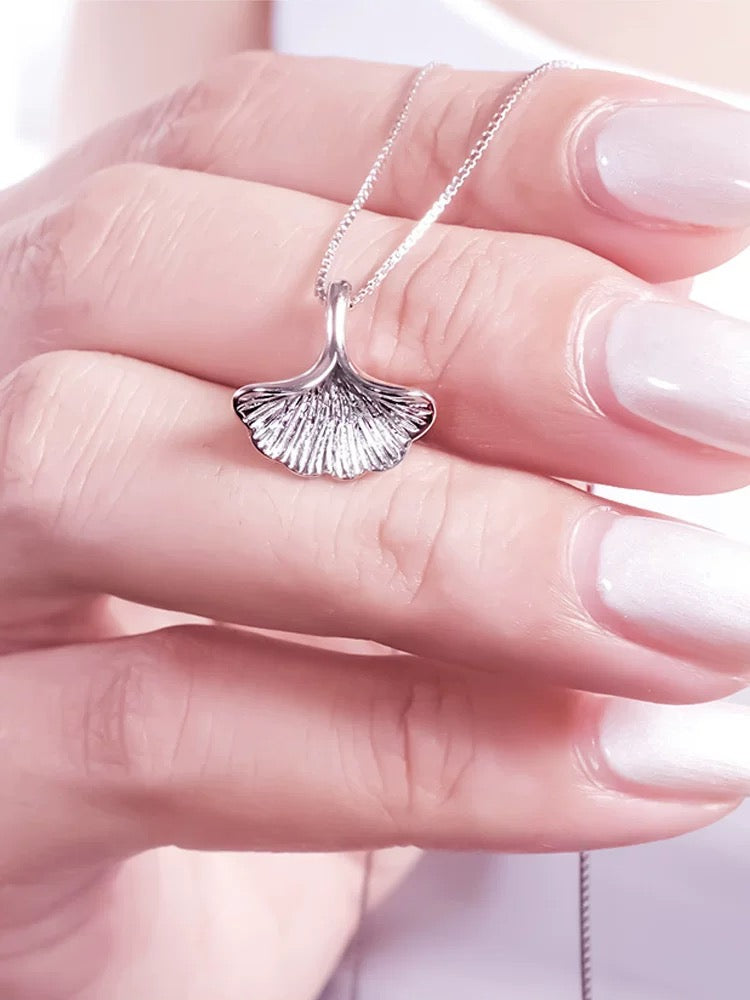 Oyster Mushroom Finn Charm Pendant