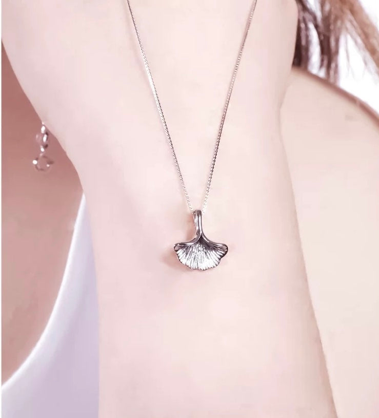 Oyster Mushroom Finn Charm Pendant