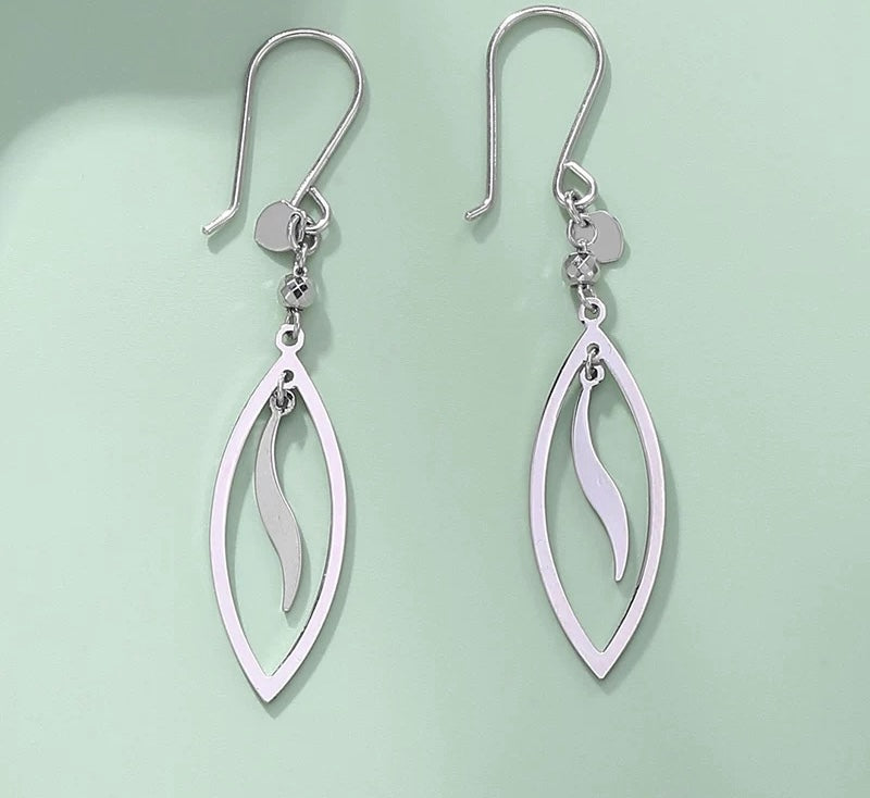 Lyle Leaf Ear Hook Earrings