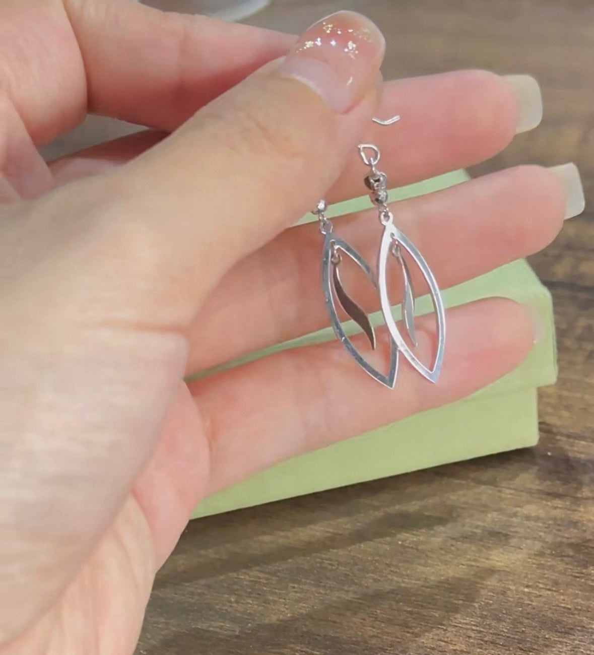 Lyle Leaf Ear Hook Earrings