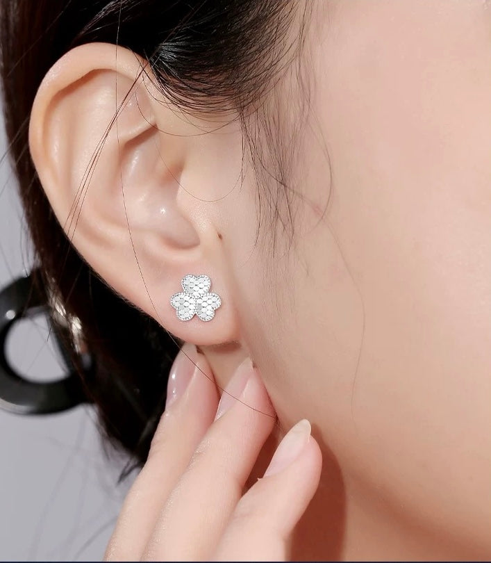 Sequin Sweetheart Stud Earrings