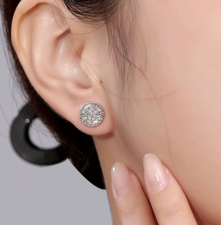 Birds Nest Round Stud Earrings