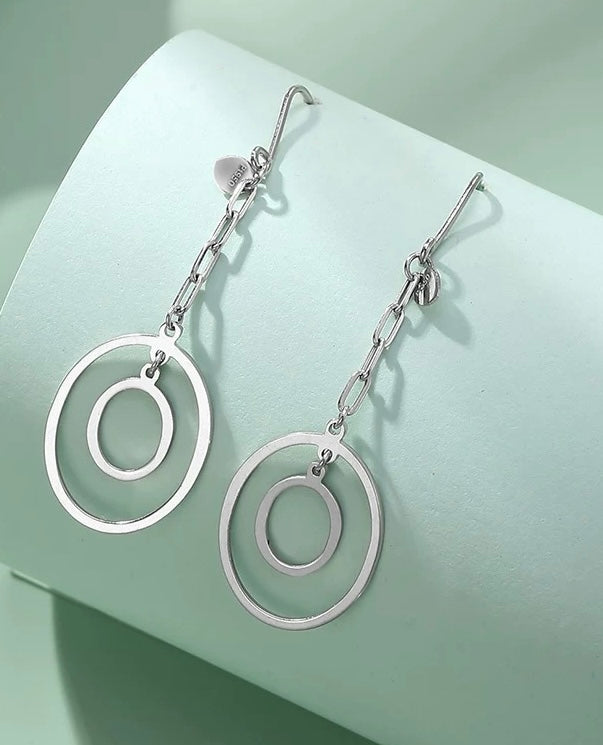 Sion Oval Ear Hook Earrings