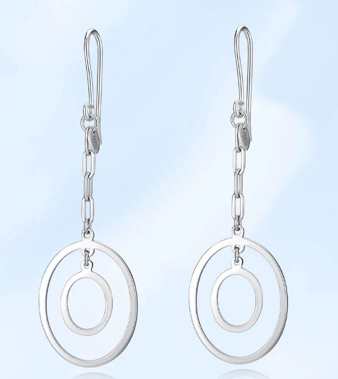 Sion Oval Ear Hook Earrings