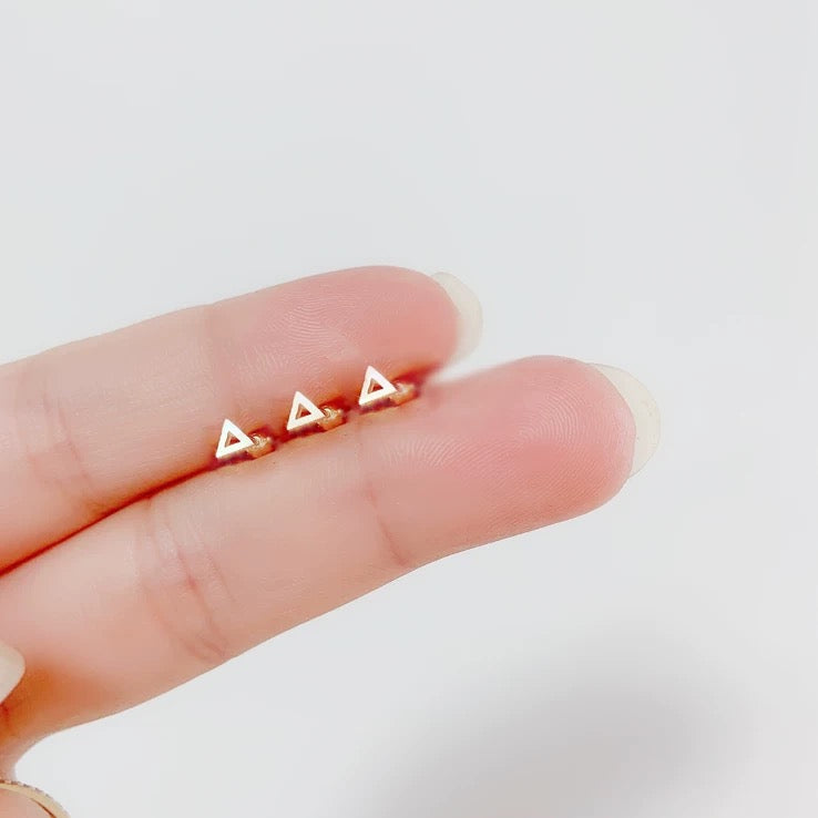 Mini Triangle Stud Earrings