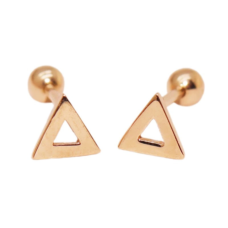 Mini Triangle Stud Earrings