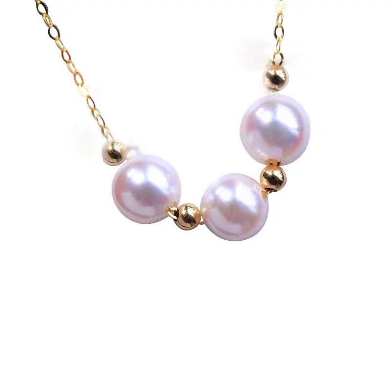 Penelope Akoya Pearl Bead Necklace