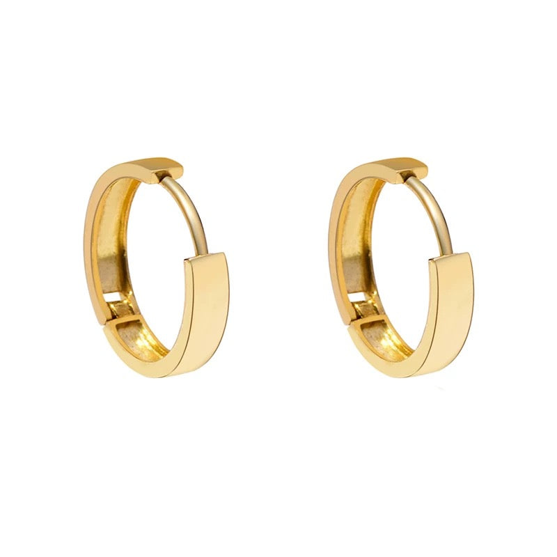 Wedding Ring Band Hoop Earrings