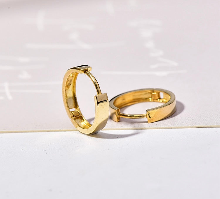 Wedding Ring Band Hoop Earrings