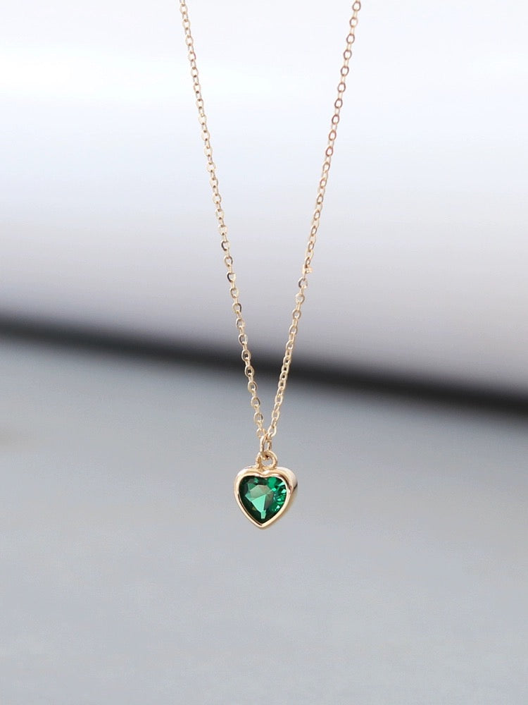 Petite Jelly Heart Necklace