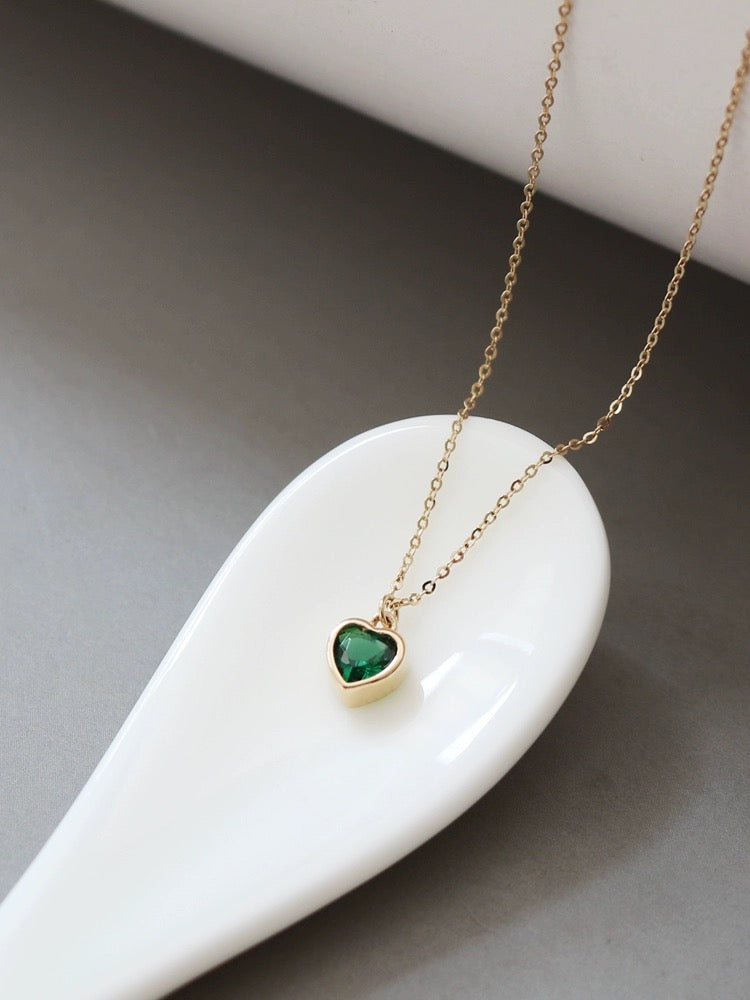 Petite Jelly Heart Necklace