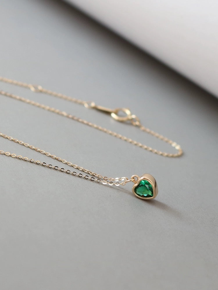 Petite Jelly Heart Necklace