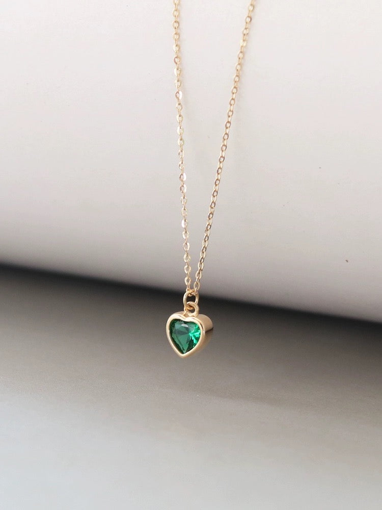 Petite Jelly Heart Necklace