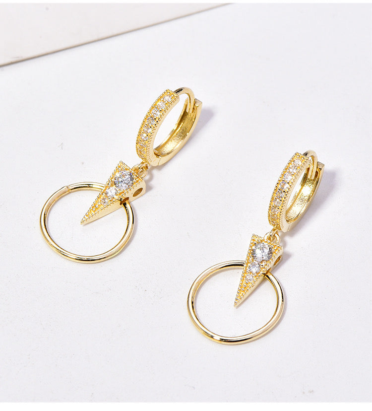Bollywood Goddess Huggie Hoops