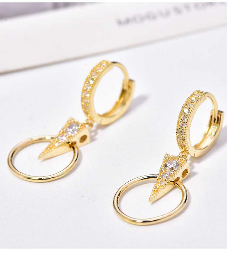 Bollywood Goddess Huggie Hoops