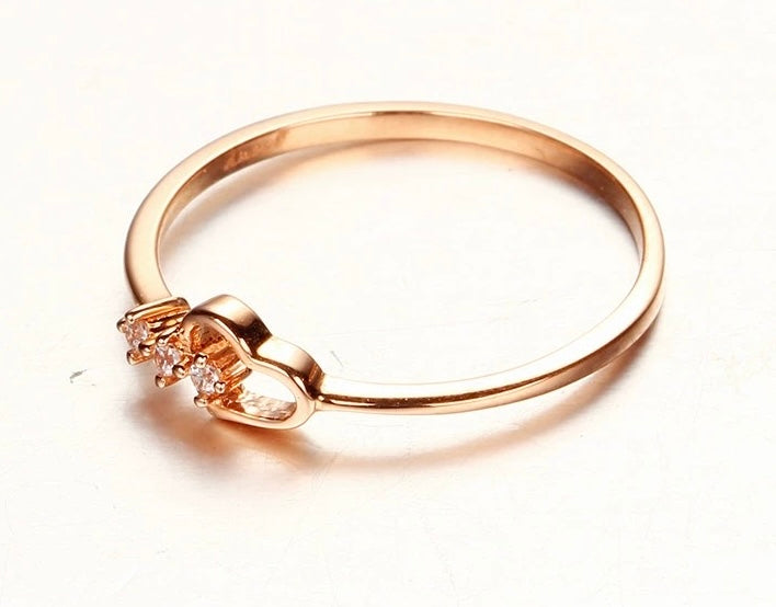 Twinkle Heart Stackable Ring