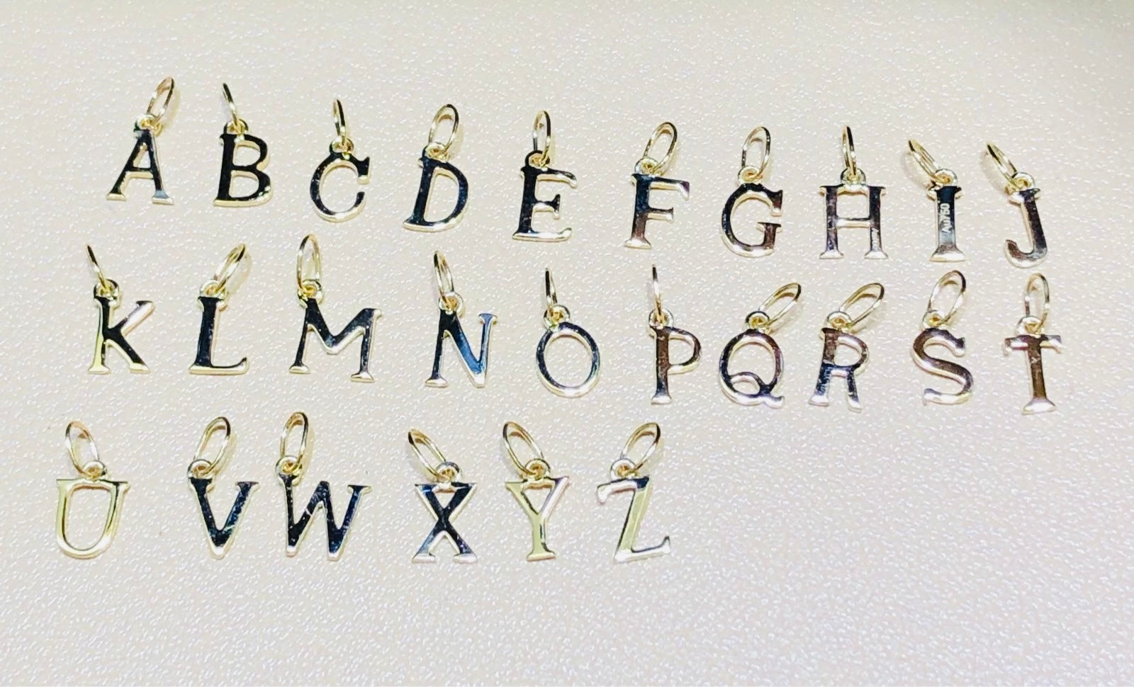 Capital Alphabet Charm Pendant