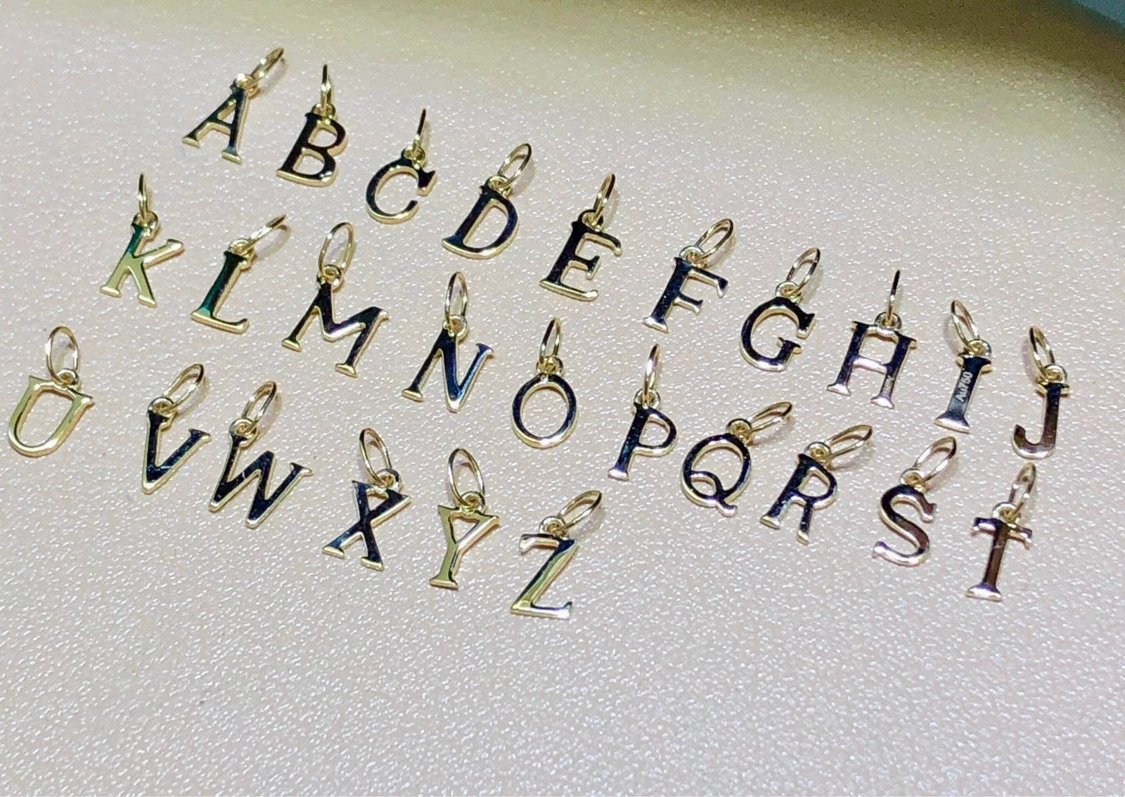 Capital Alphabet Charm Pendant