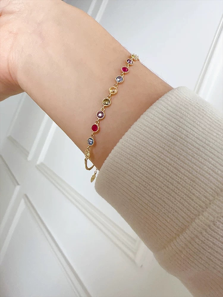 Magnificent Beaded Rainbow Bracelet