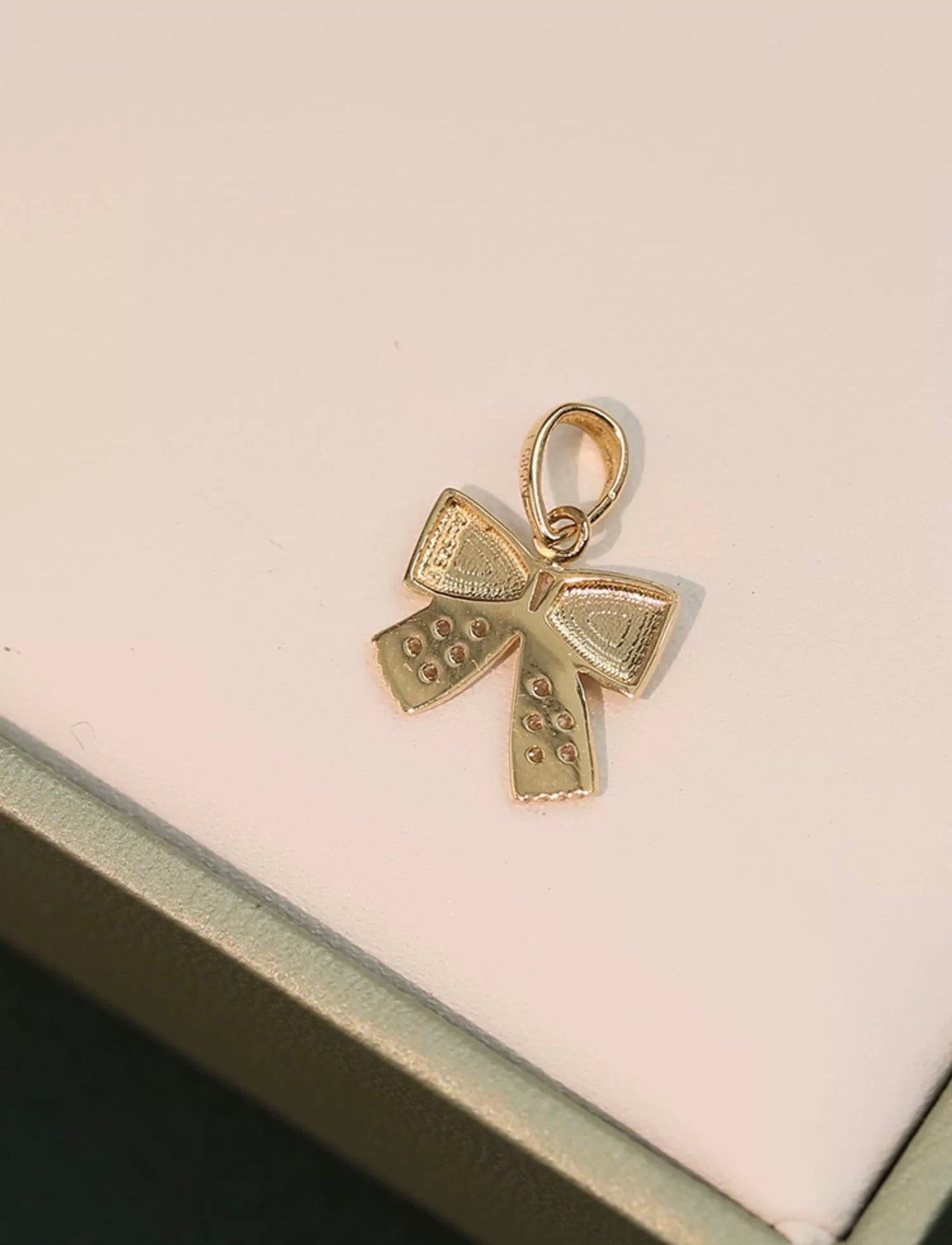 Fancy Hair Bow Charm Pendant