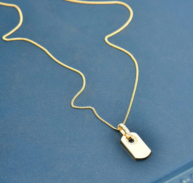 Nirvana Tag Charm Necklace