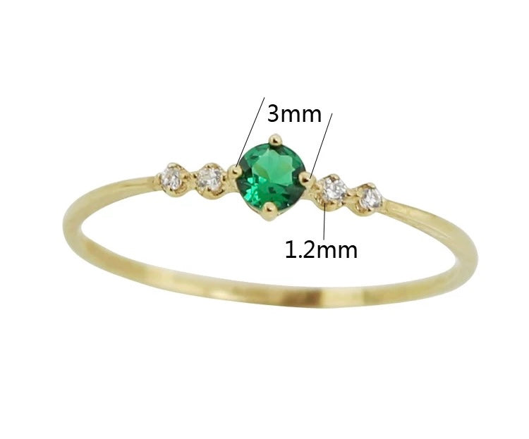 Moda 5 Moissanite Stackable Ring