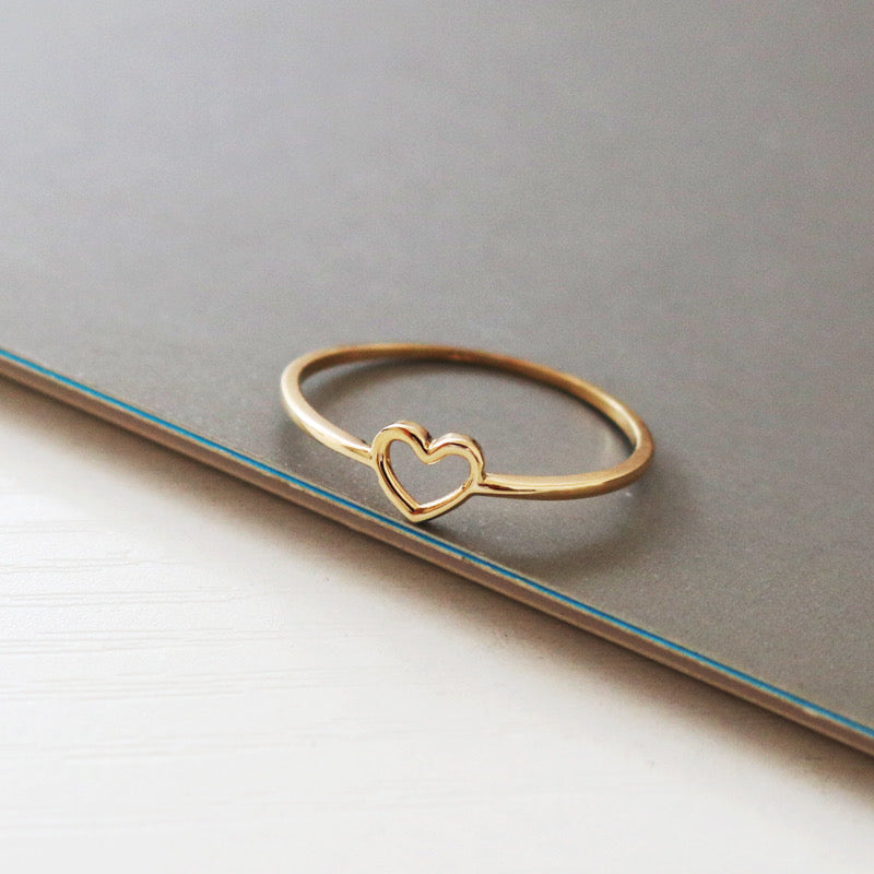 Petite Heart Stackable Ring