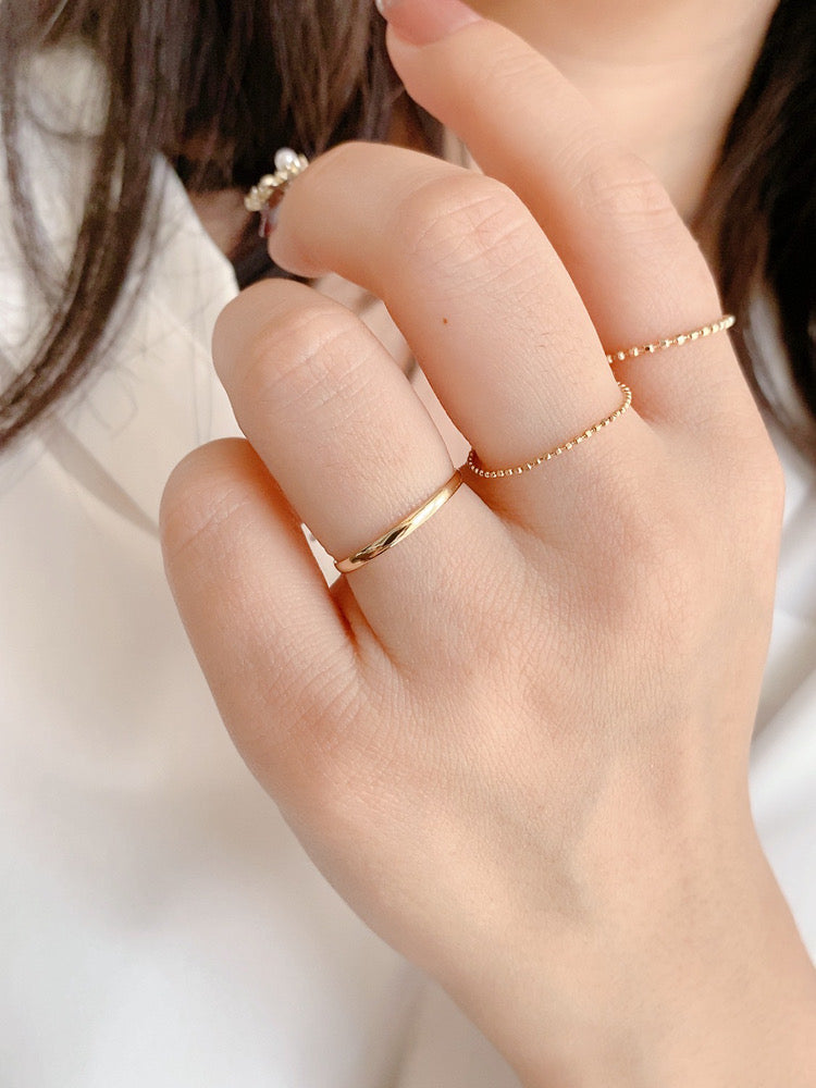 Plain Slim Band Stackable Ring