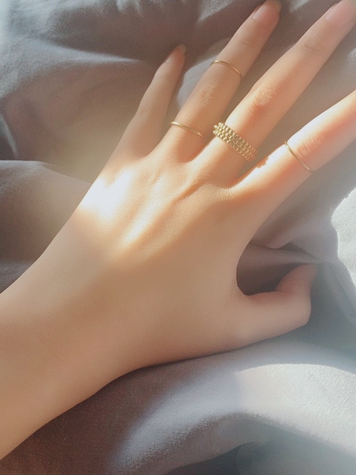 Plain Slim Band Stackable Ring