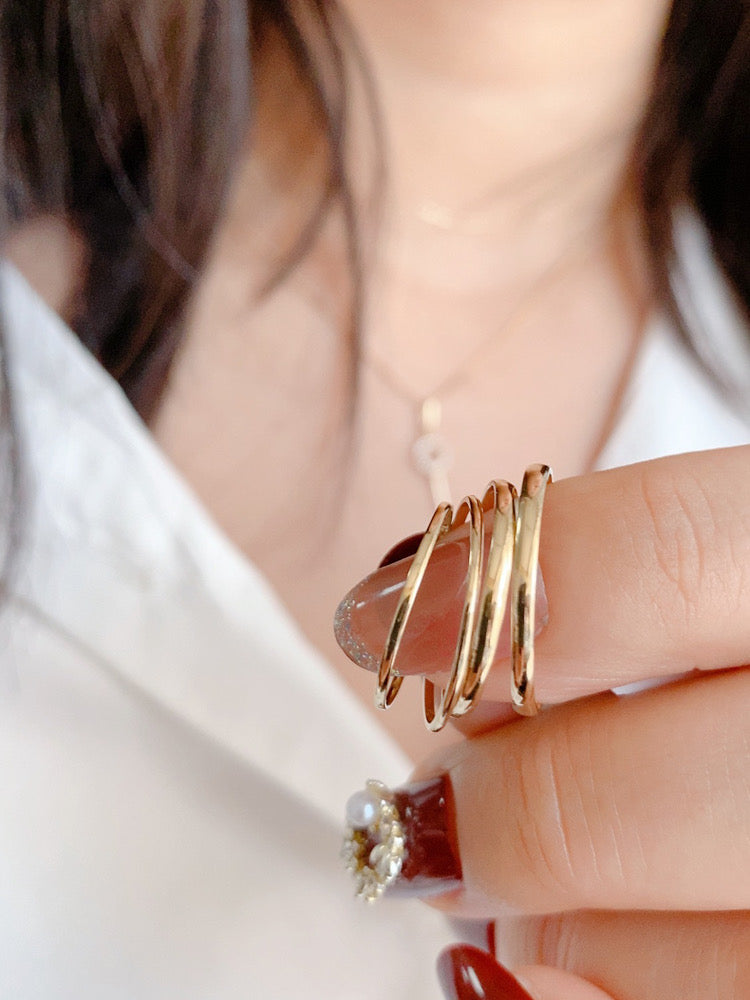 Plain Slim Band Stackable Ring