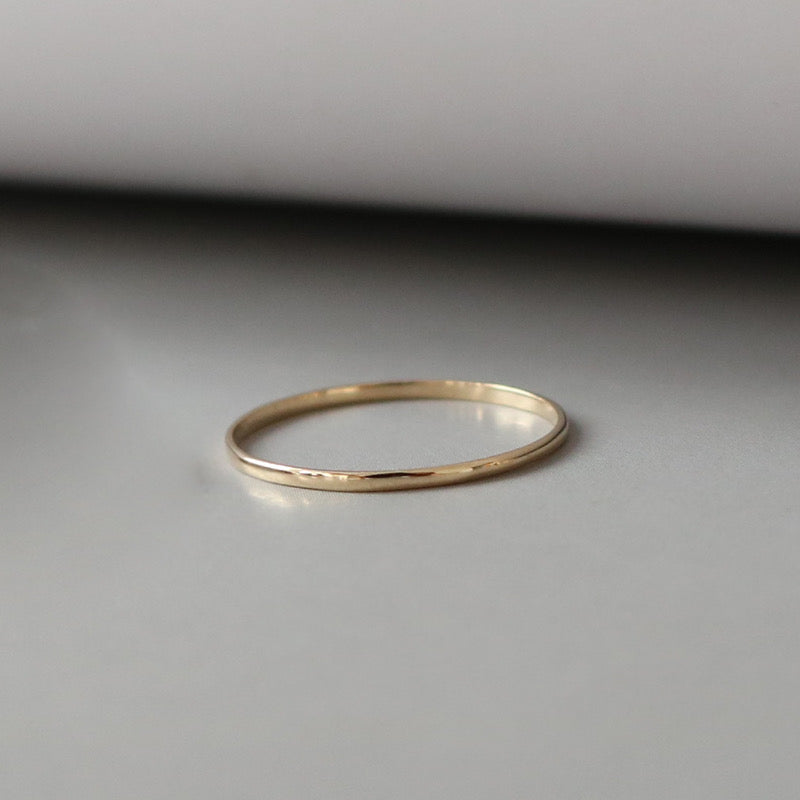 Plain Slim Band Stackable Ring