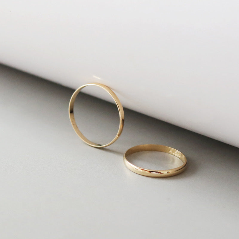 Plain Slim Band Stackable Ring