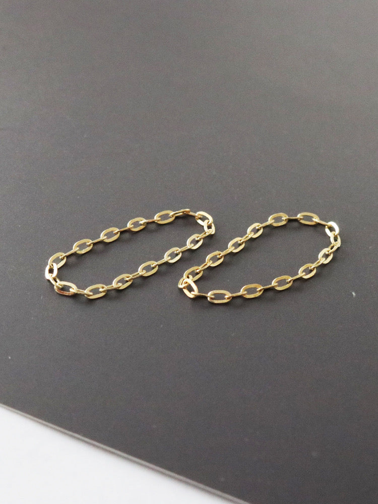 Cable Chain Stackable Ring