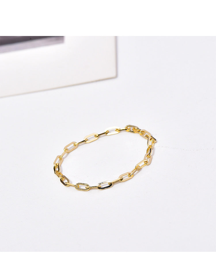 Cable Chain Stackable Ring