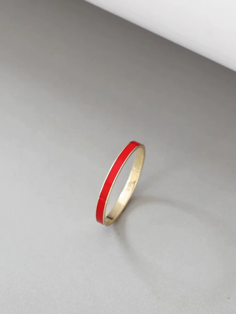 Colored Band Stackable Ring