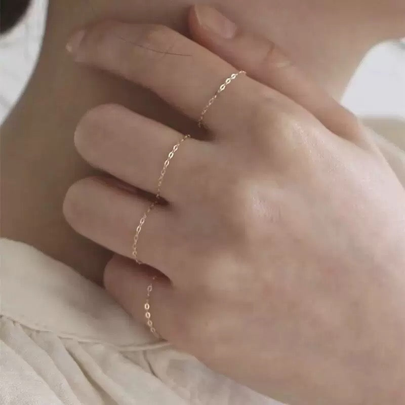 Rolo Chain Stackable Ring