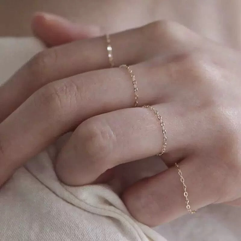 Rolo Chain Stackable Ring