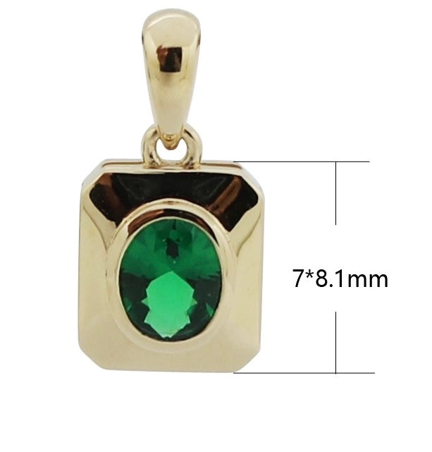 Gemstone Window Charm Pendant