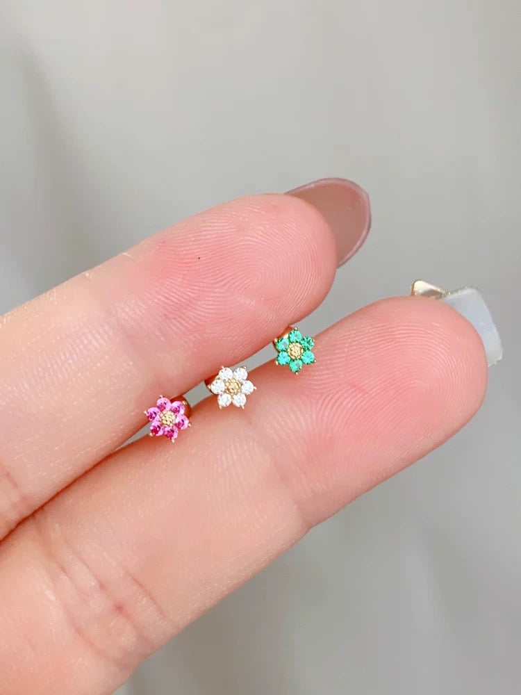 Pineapple Flower Stud Earrings