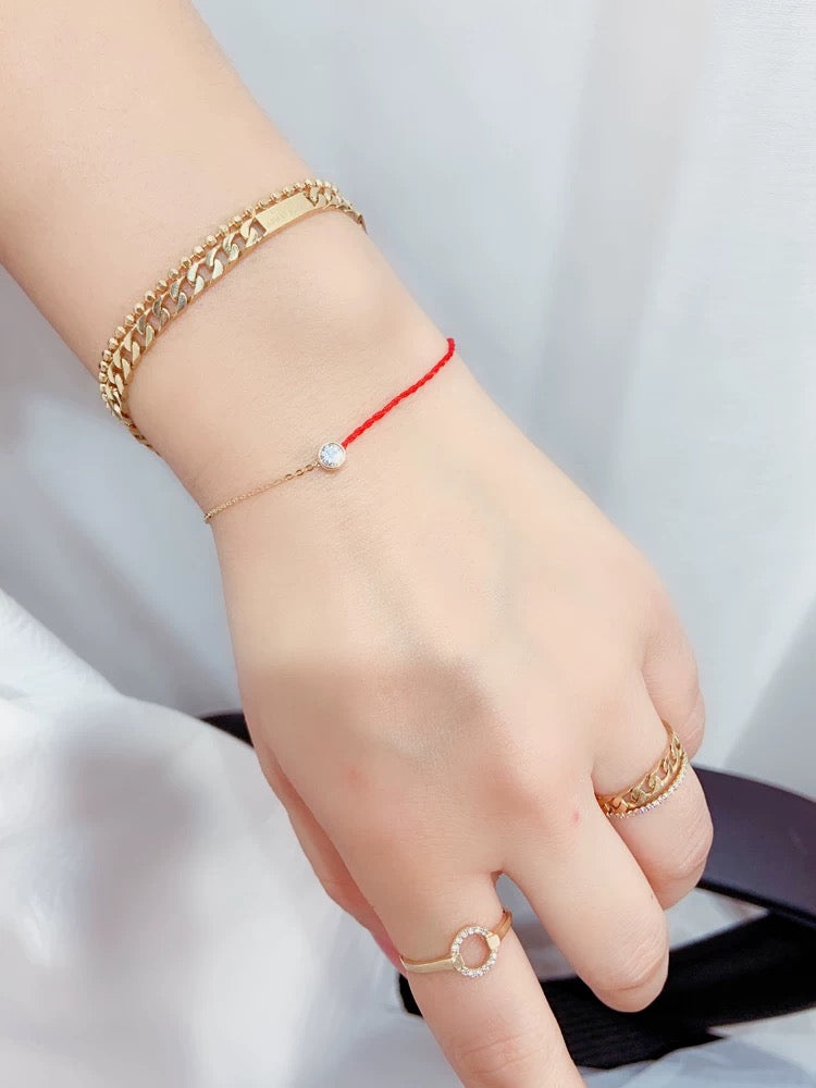 Bezel Friendship & Rope Bracelet