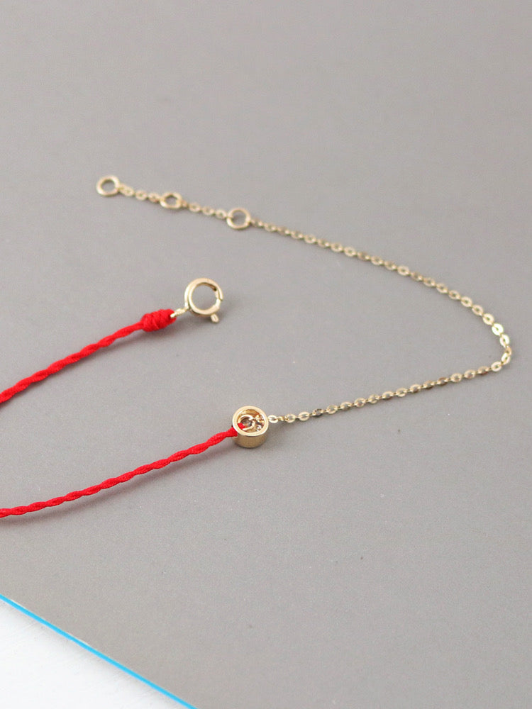 Bezel Friendship & Rope Bracelet